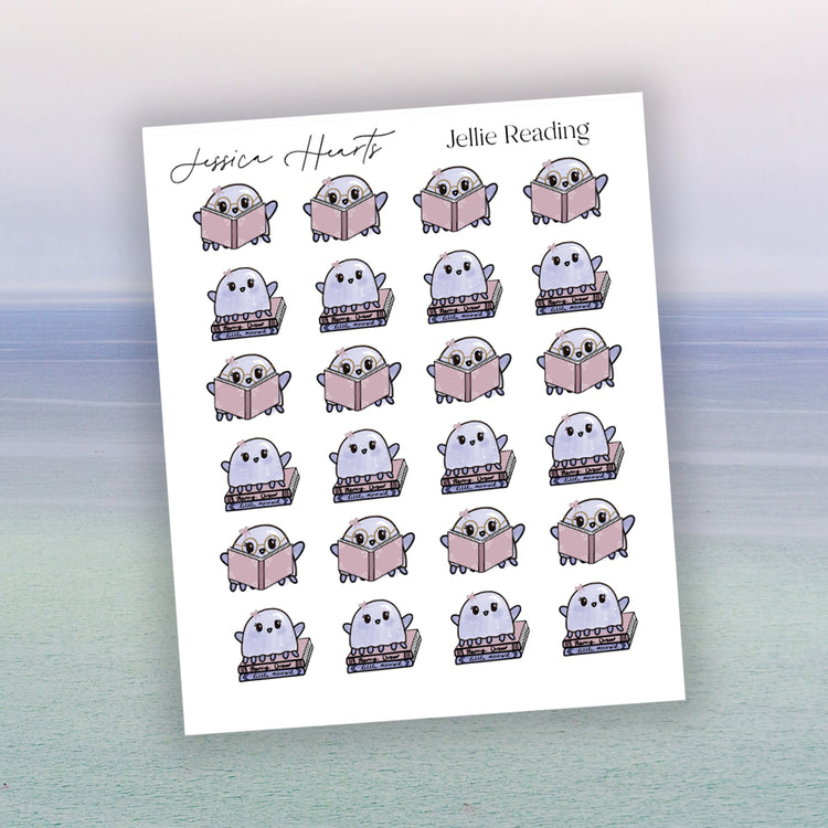 Jellie Reading Sticker Sheet