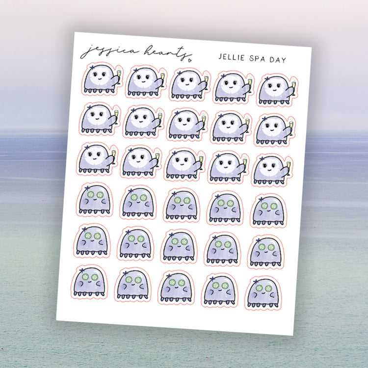 Jellie Spa Day Sticker Sheet