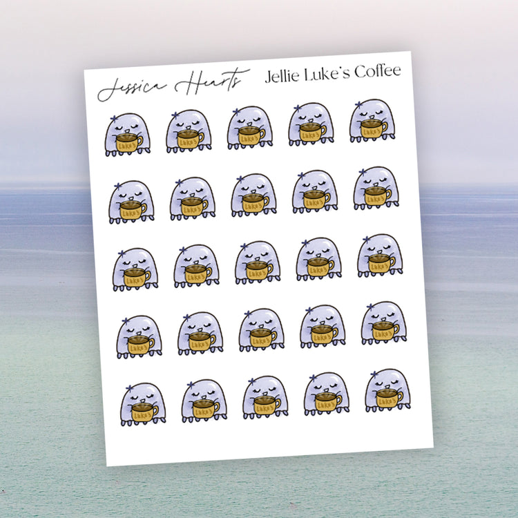 Jellie Luke's Coffee Sticker Sheet
