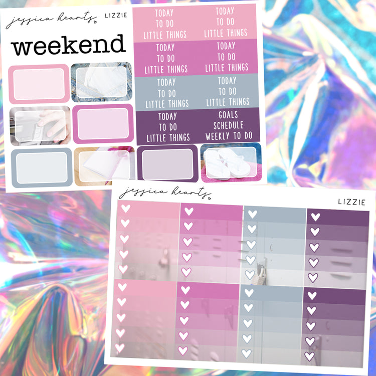 Lizzie Weekly Sticker Kit