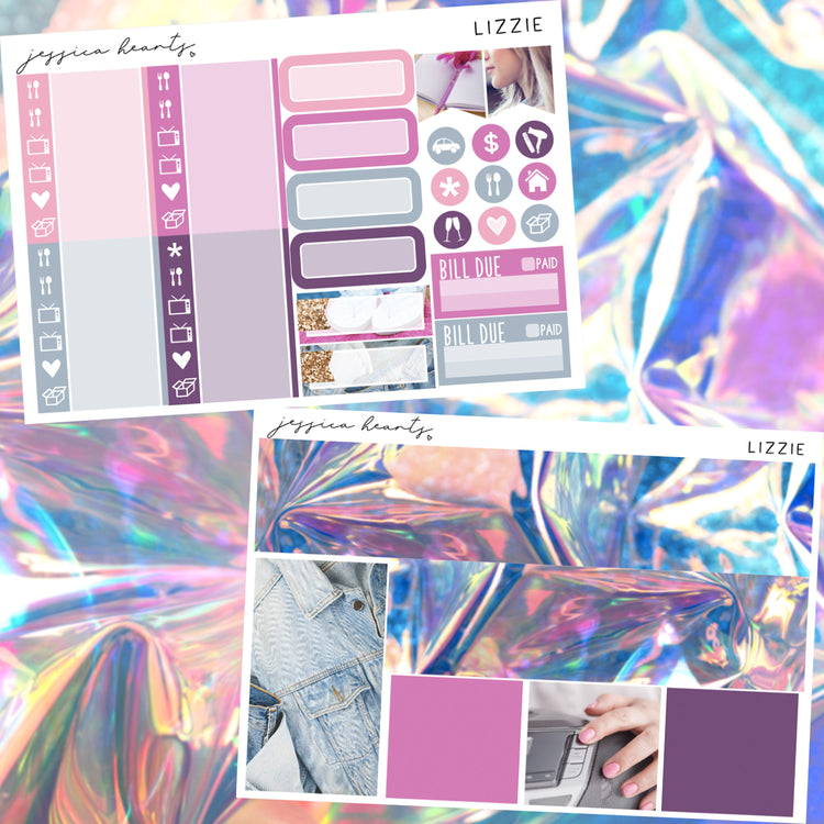 Lizzie Weekly Sticker Kit