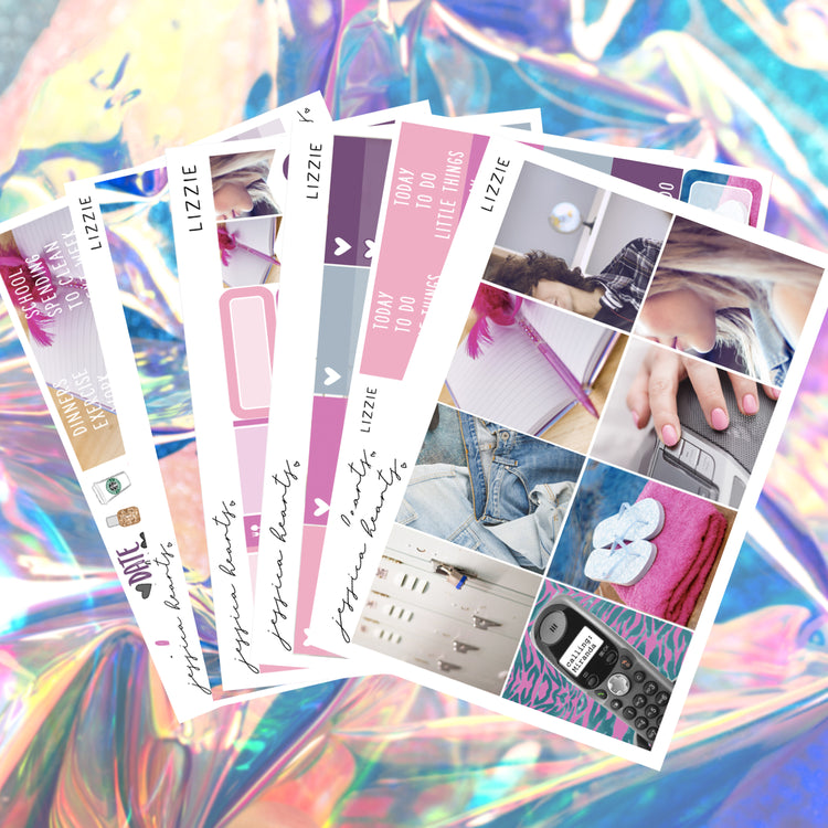 Lizzie Weekly Sticker Kit