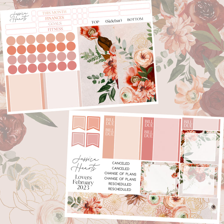 Lovers BLANK February 2023 Monthly Kit + Foil Overlay