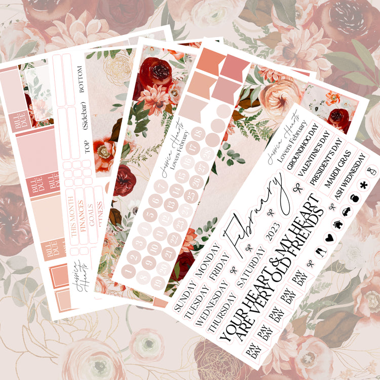 Lovers BLANK February 2023 Monthly Kit + Foil Overlay