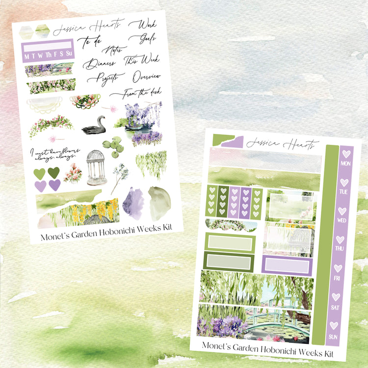 Monet's Garden Hobonichi Weeks Kit