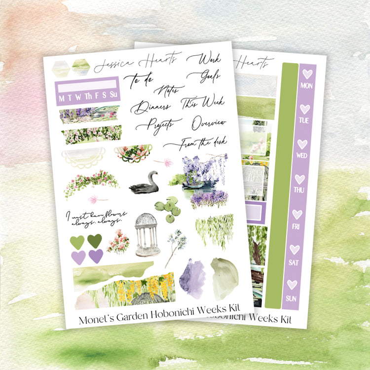 Monet's Garden Hobonichi Weeks Kit