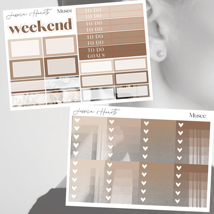 Musee Weekly Sticker Kit