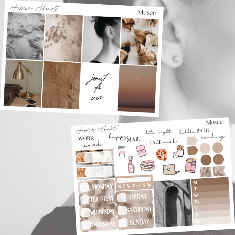Musee Weekly Sticker Kit