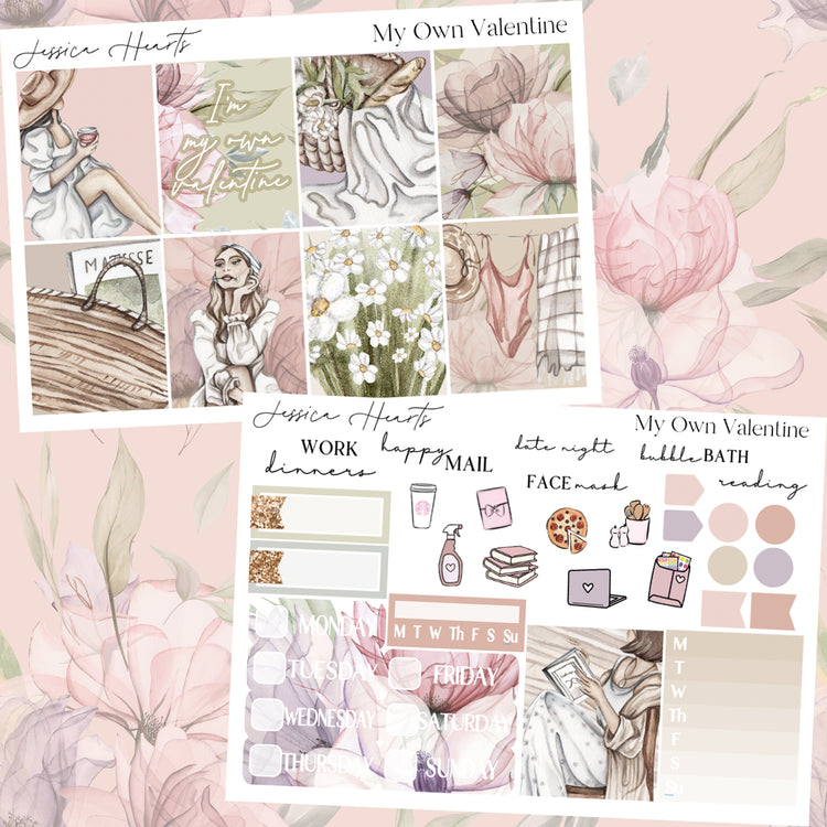 My Own Valentine Weekly Sticker Kit