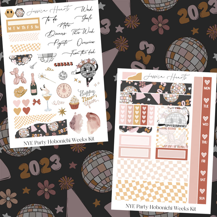 NYE Party Hobonichi Weeks Kit