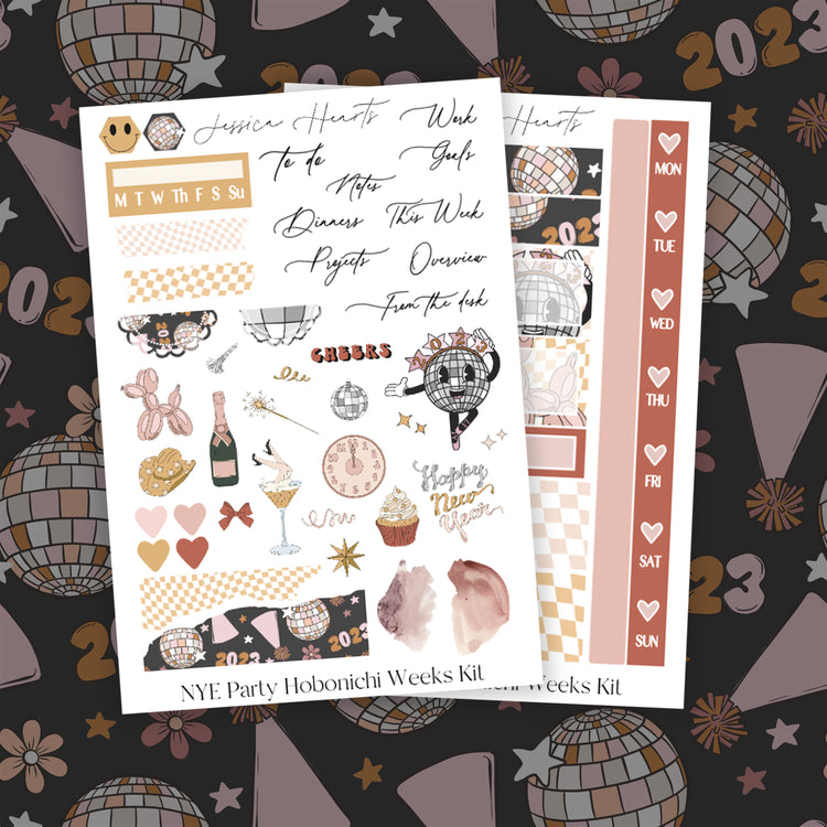 NYE Party Hobonichi Weeks Kit