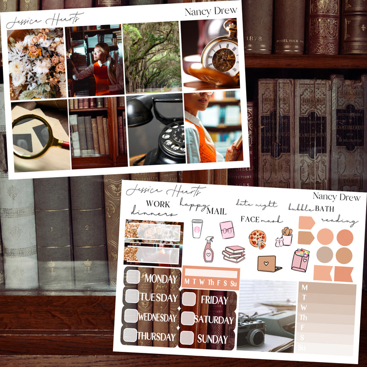Nancy Drew 2023 Weekly Sticker Kit
