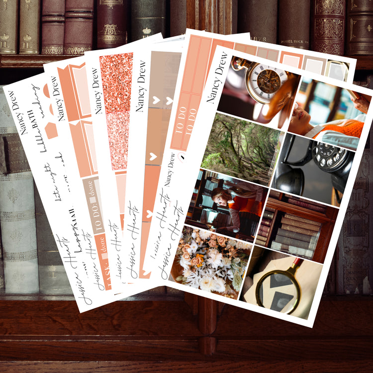 Nancy Drew 2023 Weekly Sticker Kit