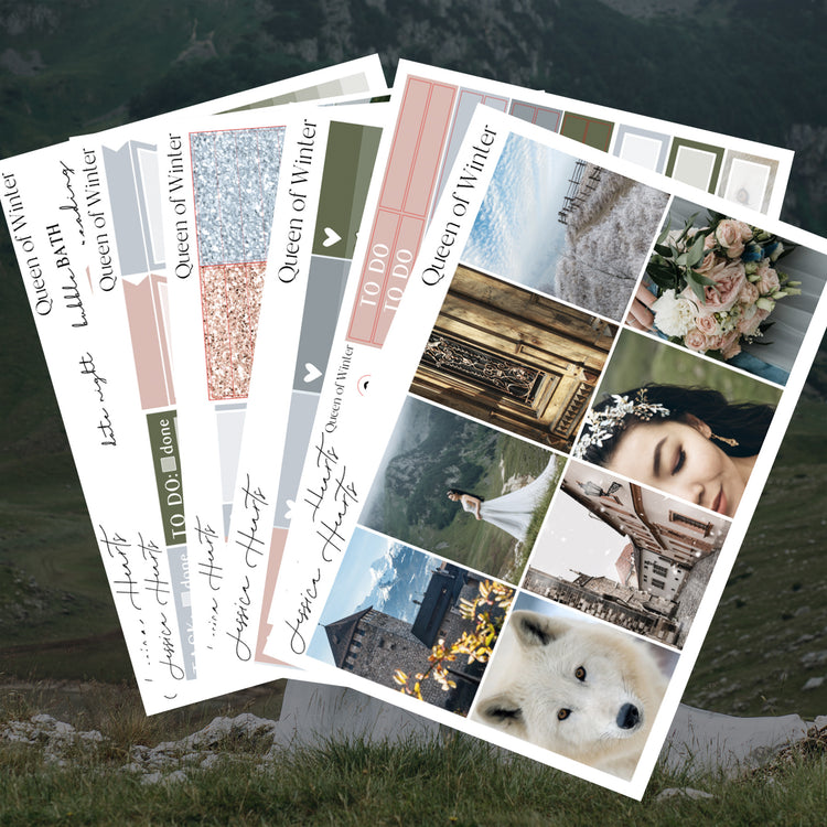 Queen of Winter Weekly Sticker Kit