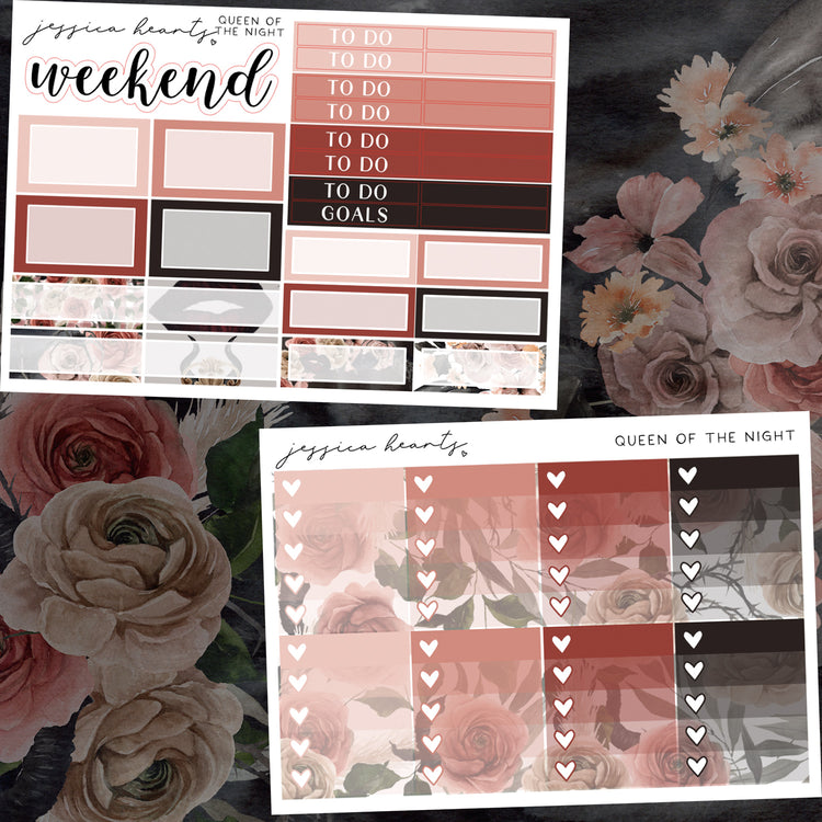 Queen of the Night Weekly Sticker Kit