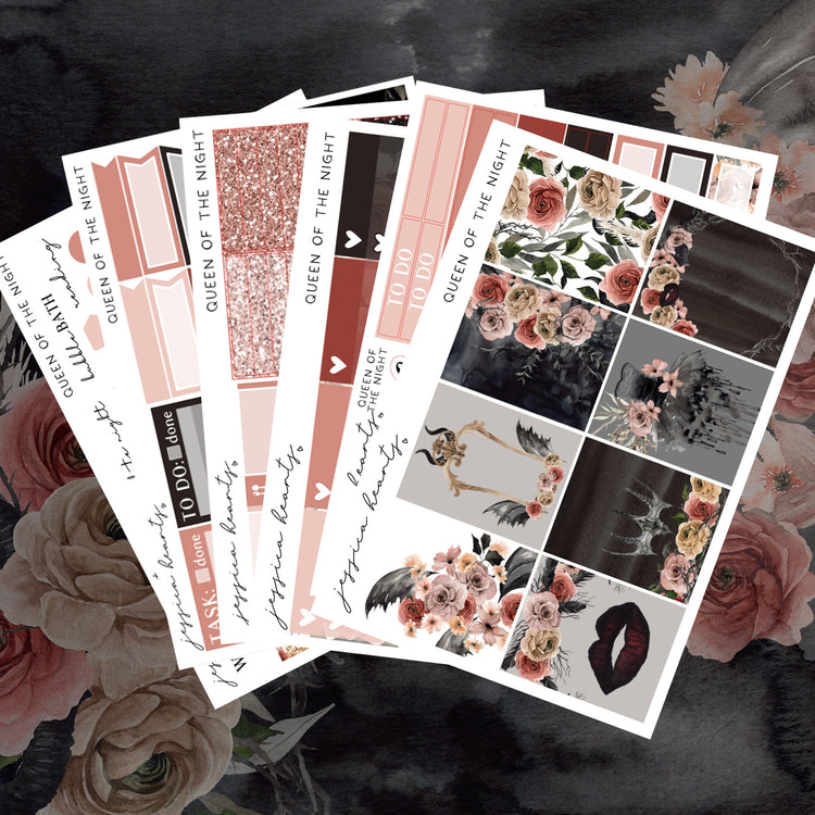 Queen of the Night Weekly Sticker Kit