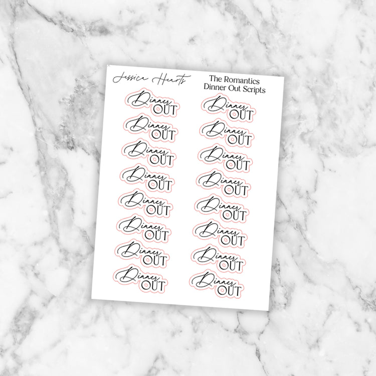 Dinner Out Foil Scripts (The Romantics Collection)
