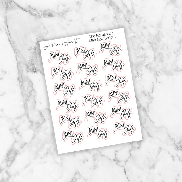Mini Golf Foil Scripts (The Romantics Collection)