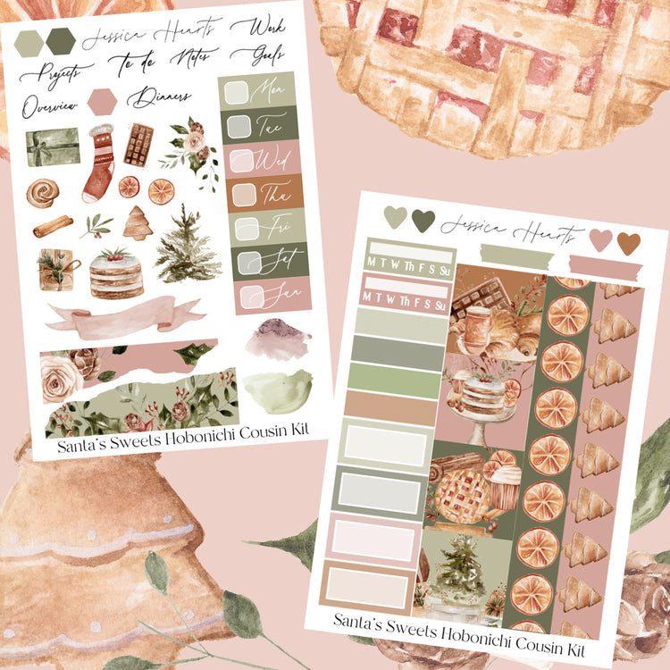 Santa's Sweets Hobonichi Cousin Kit