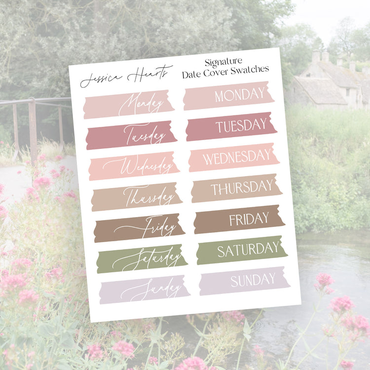 Signature Date Cover Swatches