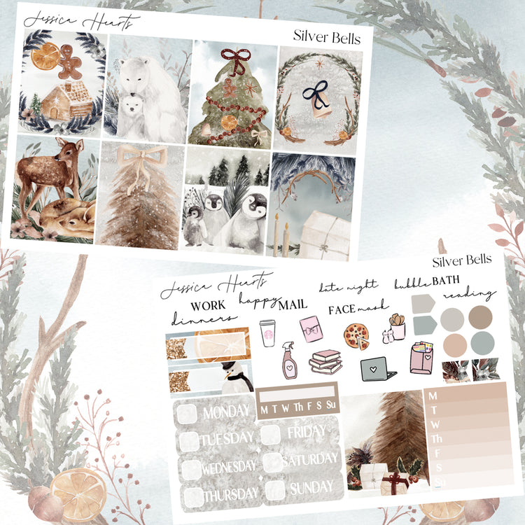 Silver Bells Weekly Sticker Kit