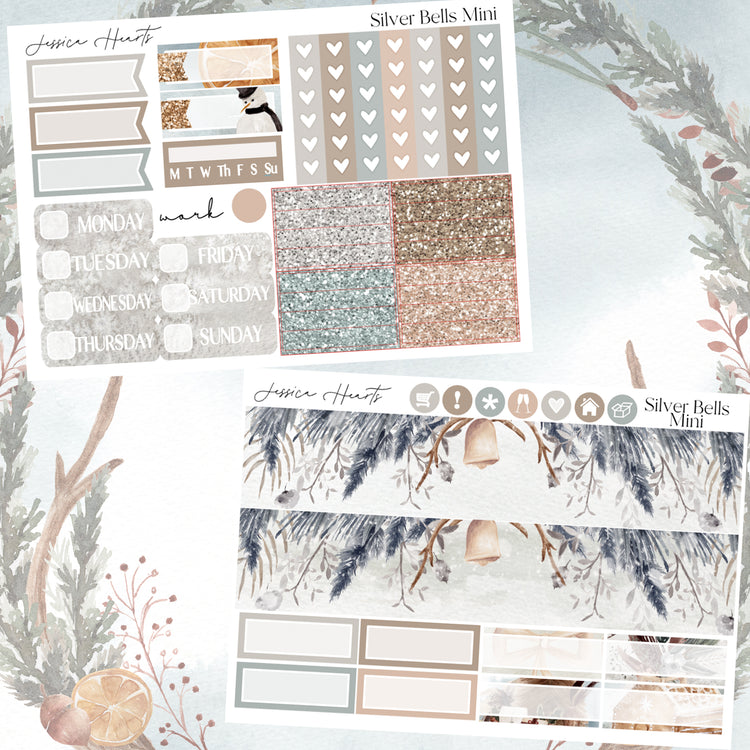 Silver Bells MINI Sticker Kit