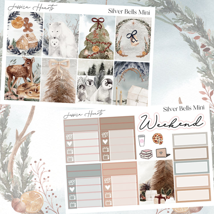 Silver Bells MINI Sticker Kit