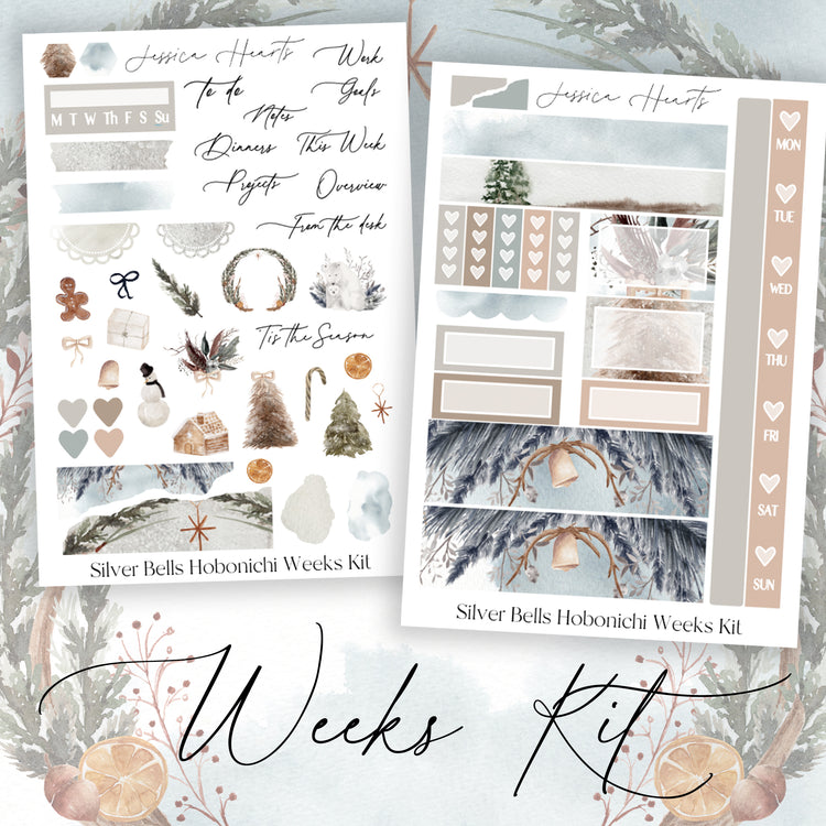 Silver Bells Hobonichi Weeks Kit