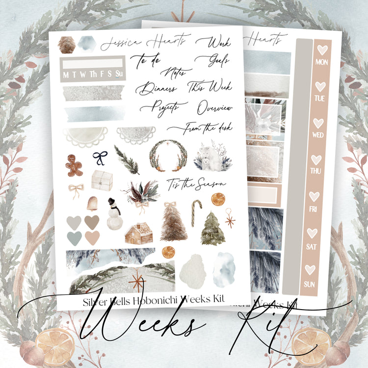 Silver Bells Hobonichi Weeks Kit