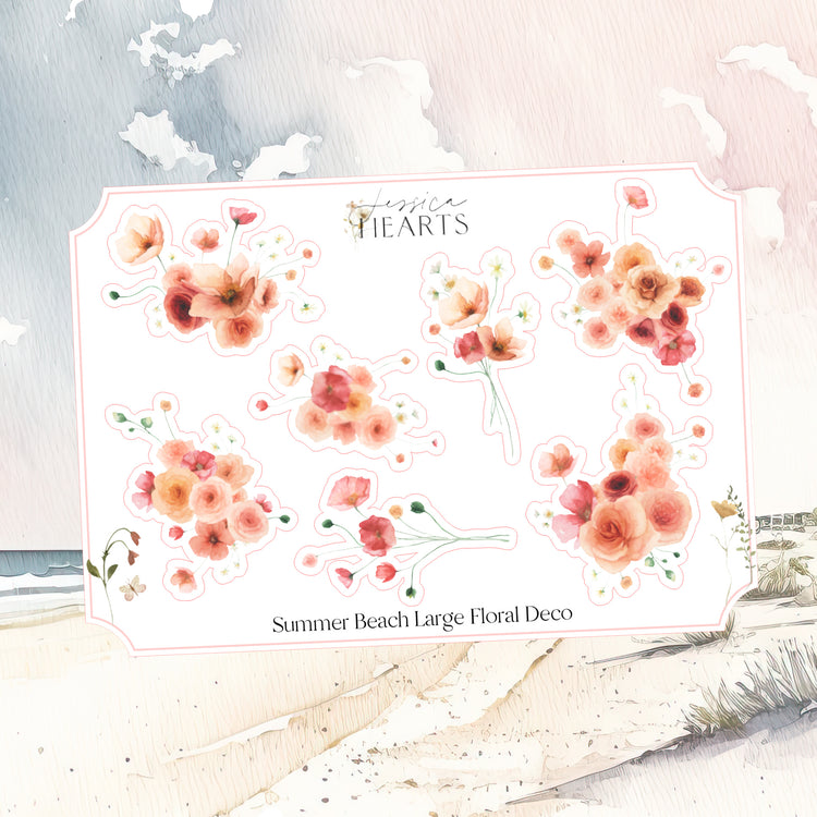 Summer Beach Large Floral Deco