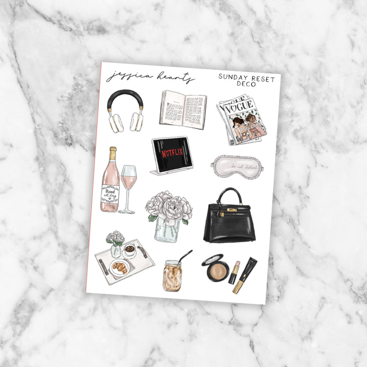 Sunday Reset Deco Sheet