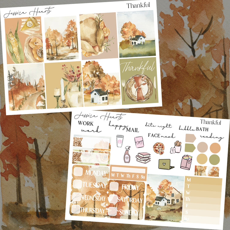 Thankful Weekly Sticker Kit