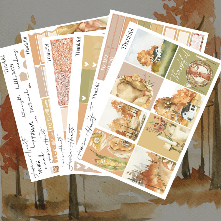 Thankful Weekly Sticker Kit