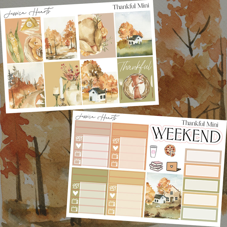 Thankful MINI Sticker Kit