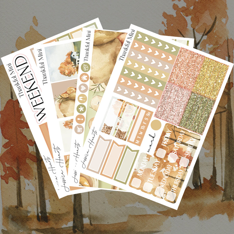 Thankful MINI Sticker Kit