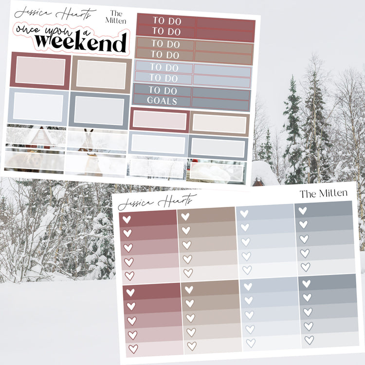 The Mitten Weekly Sticker Kit