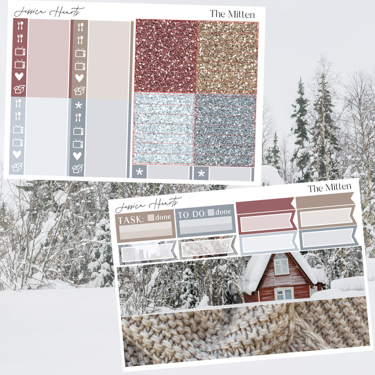 The Mitten Weekly Sticker Kit