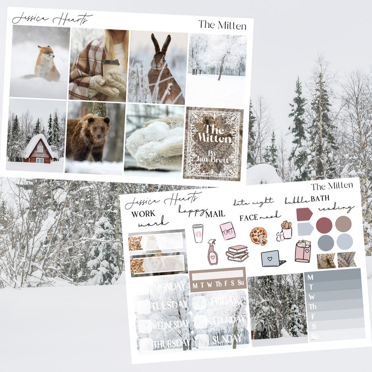 The Mitten Weekly Sticker Kit
