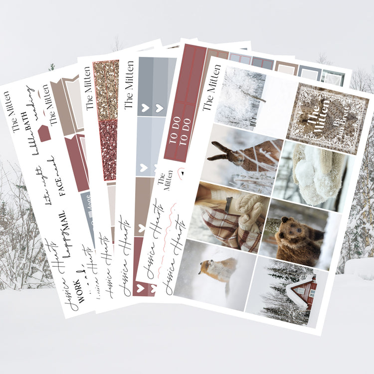 The Mitten Weekly Sticker Kit