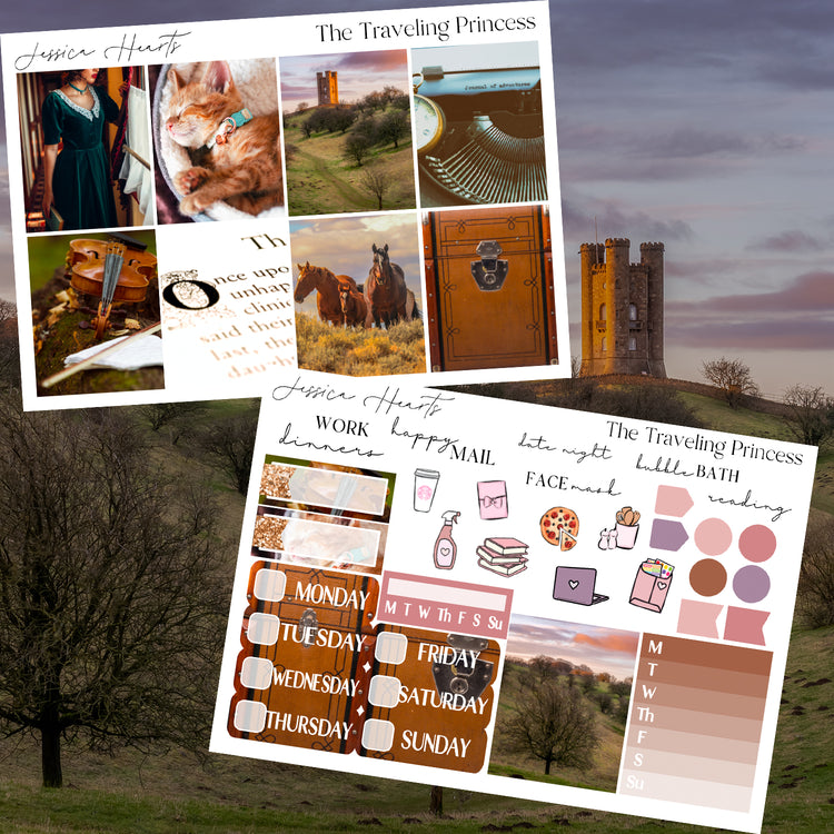 The Traveling Princess Weekly Sticker Kit