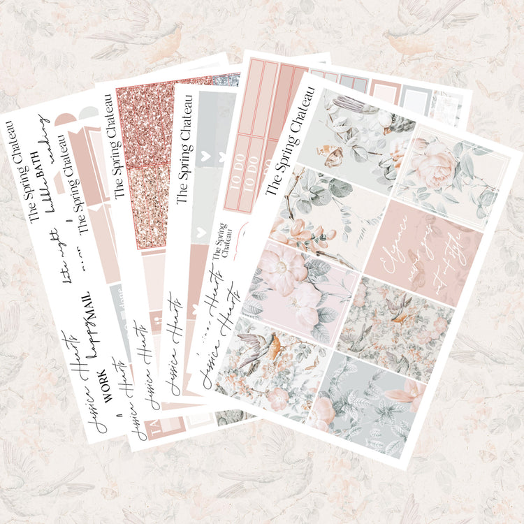 The Spring Chateau Weekly Sticker Kit