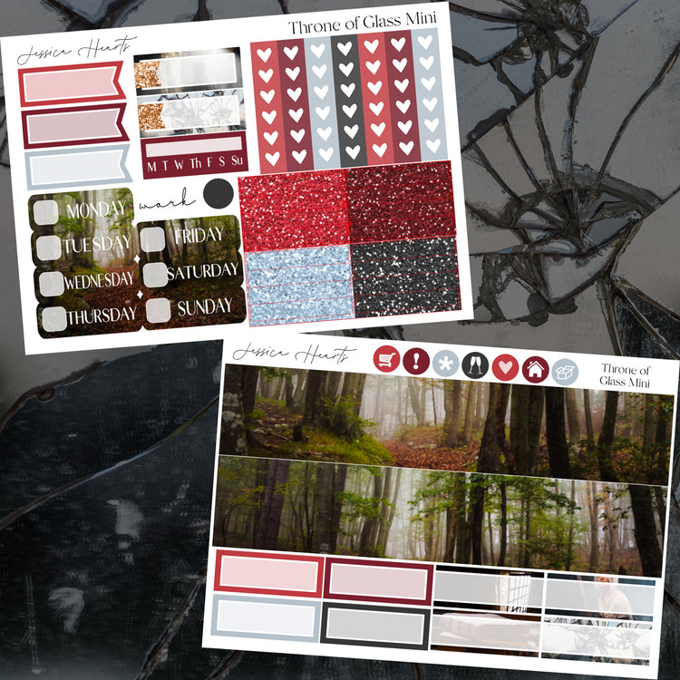 Throne of Glass MINI Sticker Kit