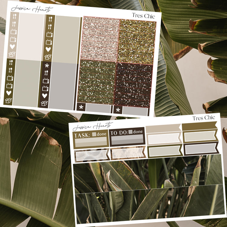 Tres Chic Weekly Sticker Kit