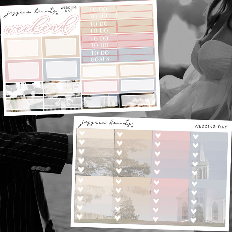 Wedding Day Weekly Sticker Kit