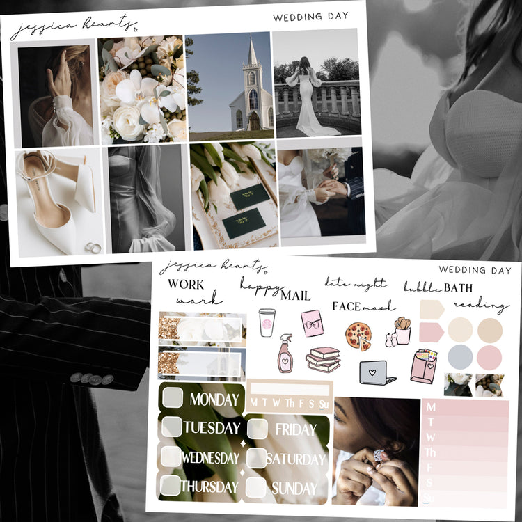 Wedding Day Weekly Sticker Kit