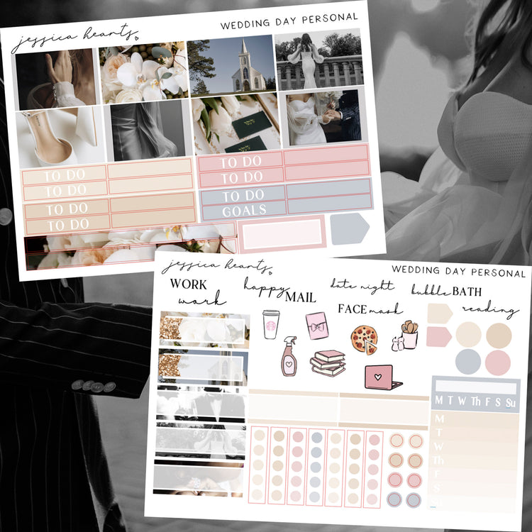 Wedding Day Personal Sticker Kit