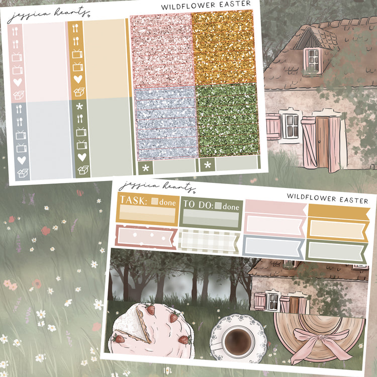 Wildflower Easter Weekly Sticker Kit