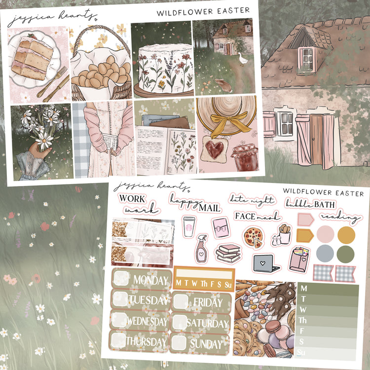 Wildflower Easter Weekly Sticker Kit