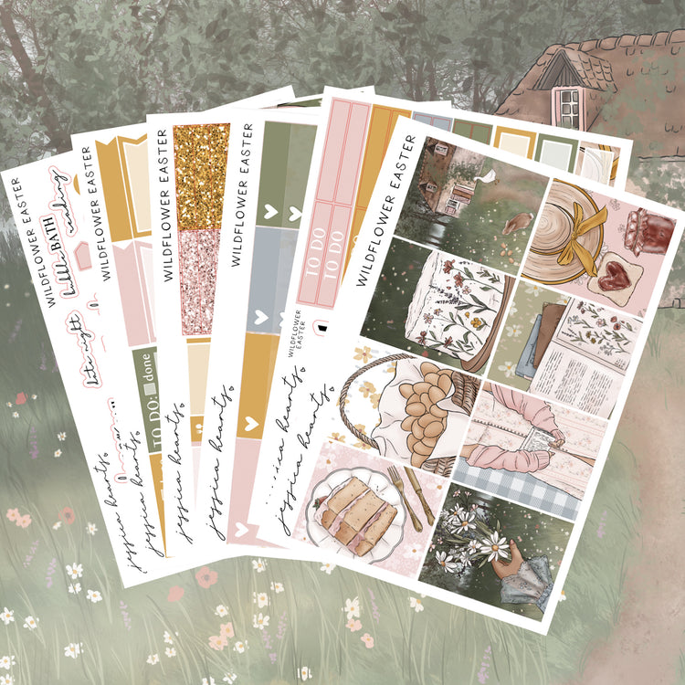 Wildflower Easter Weekly Sticker Kit