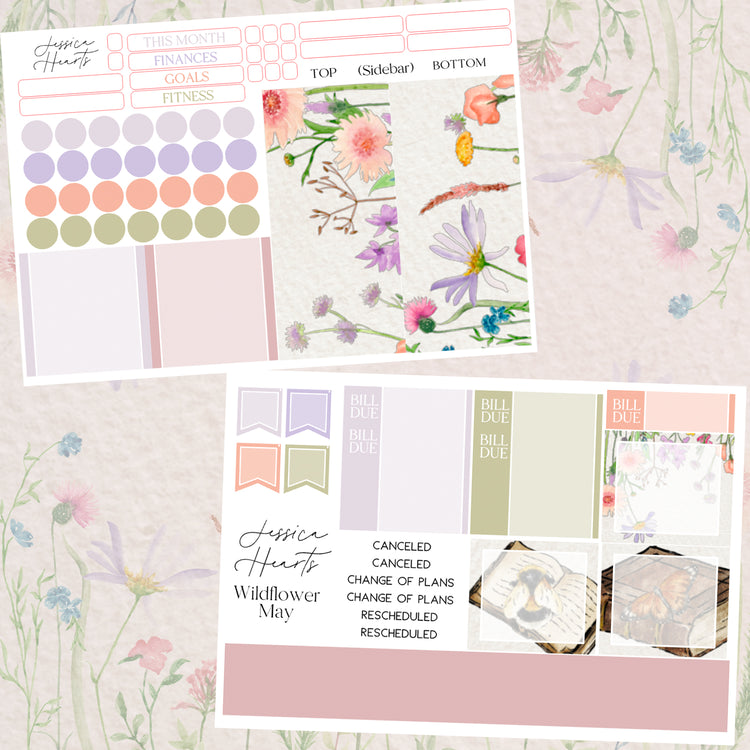 Wildflower May BLANK May 2023 Monthly Kit + Foil Overlay